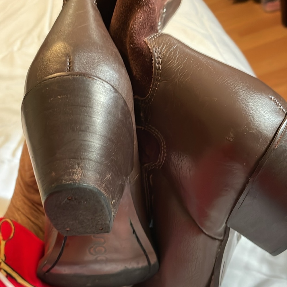 Leather and suede boots - Picture 4 of 5